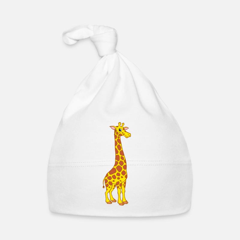Giraffe - Cute giraffe Organic Baby Cap