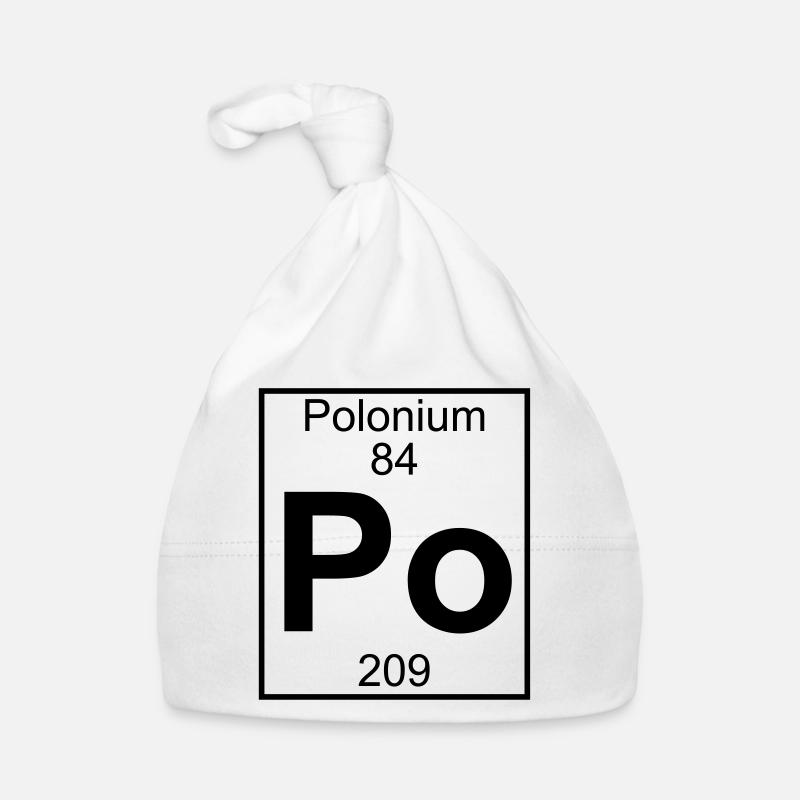 Polonium (Po) (element 84) Organic Baby Cap