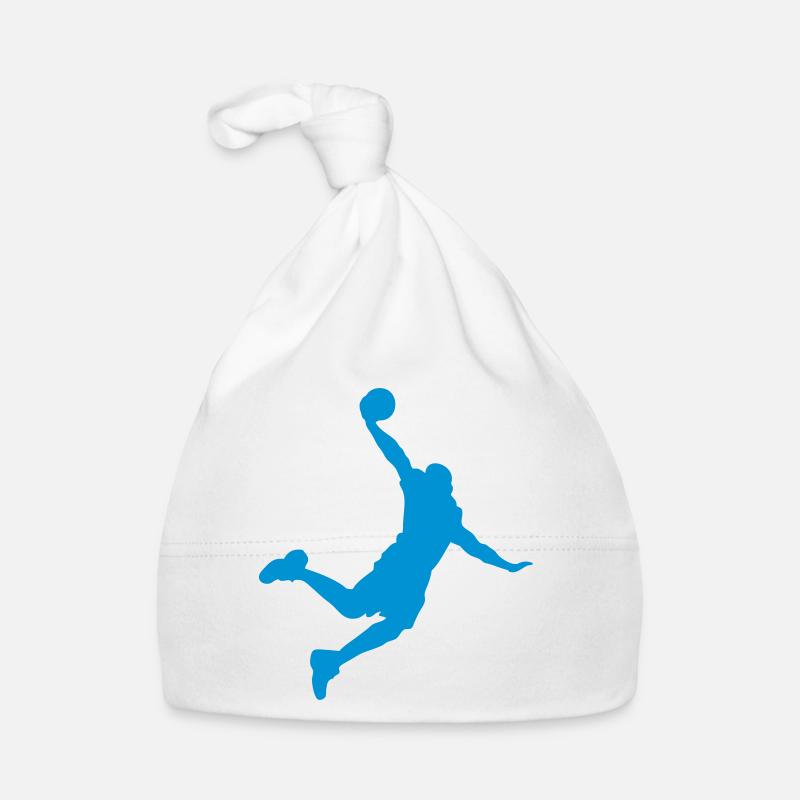 slam dunk basketball jam sport - Bonnet bio Bébé - blanc