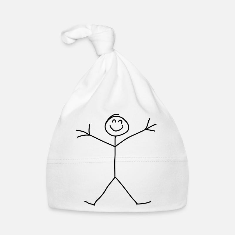 Stick Figure Baby Bio-Mütze
