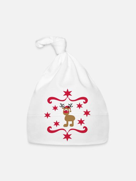 Jour de Noël - Bonnet bio Bébé - blanc - Devant