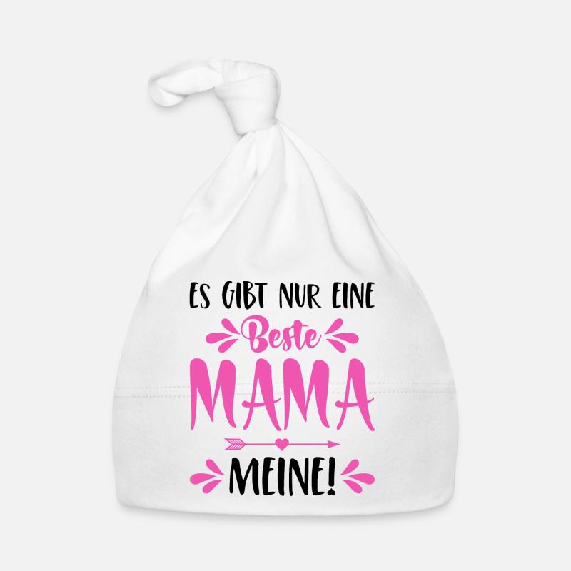 Es gibt nur eine beste Mama Meine Spruch Muttertag Baby Bio-Mütze