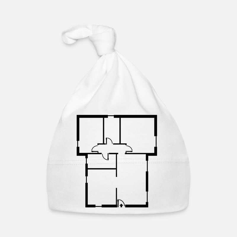 Planimetrie Wohnung Baby Bio-Mütze