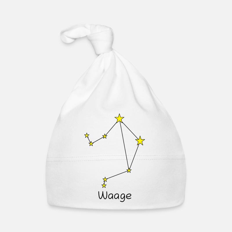 Sternzeichen Waage Baby Bio-Mütze
