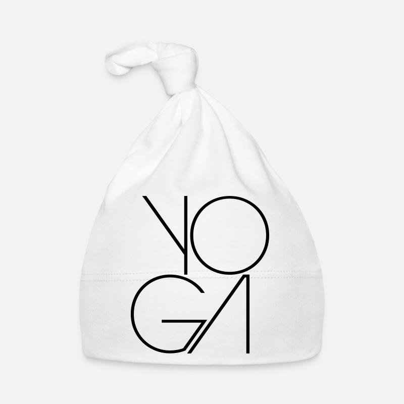 Text Design Yoga Baby Bio-Mütze