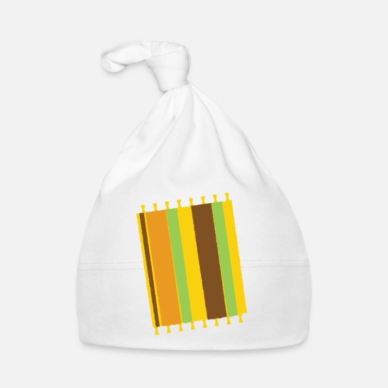 A Flat blanket for background Organic Baby Cap