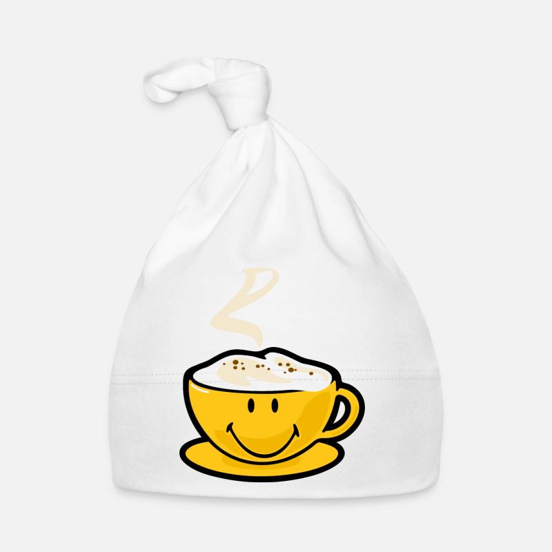 Smiley Capuccino Baby Bio-Mütze