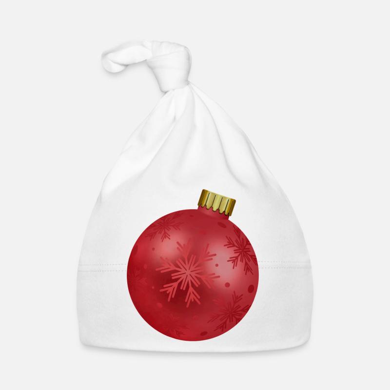 Weihnachtskugel schwanger Babybauch Geschenk Baby Bio-Mütze