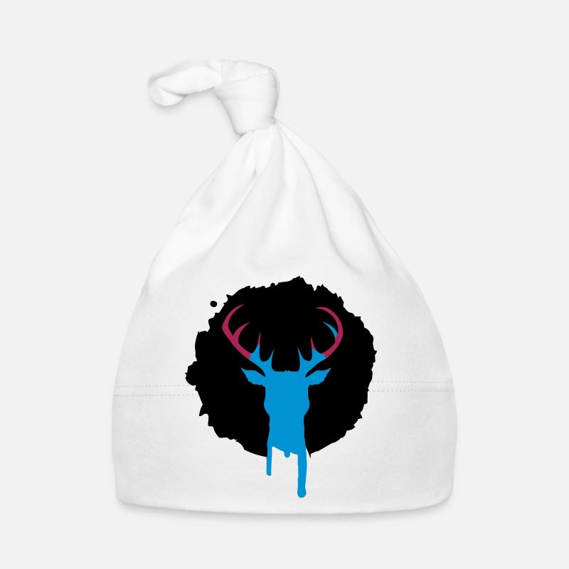 Hirsch Patch Graffiti Baby Bio-Mütze