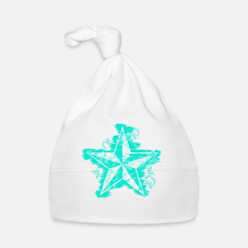 Étoile du Nord - Bonnet bio Bébé - blanc