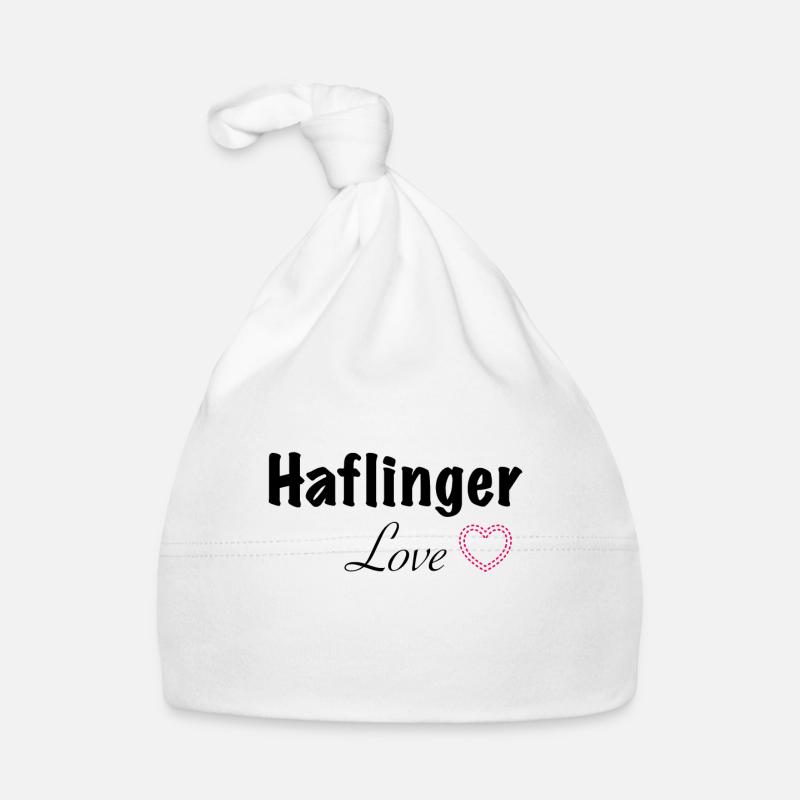 Haflinger Love - Baby Bio-Mütze - Weiß