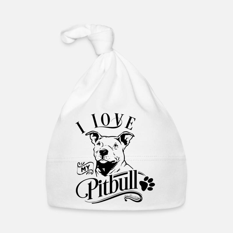 J'aime mon pitbull Bonnet bio Bébé