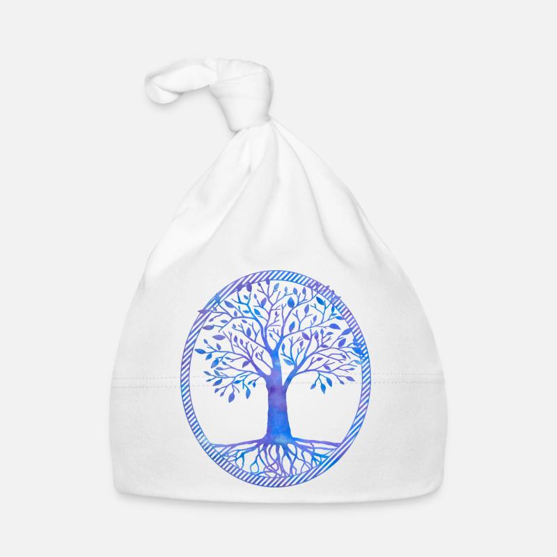 Lebens Baum Baby Bio-Mütze
