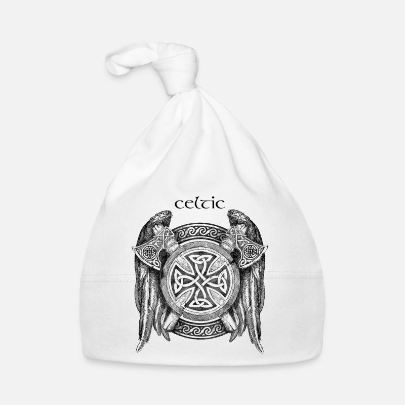 Croix celtique Bonnet bio Bébé