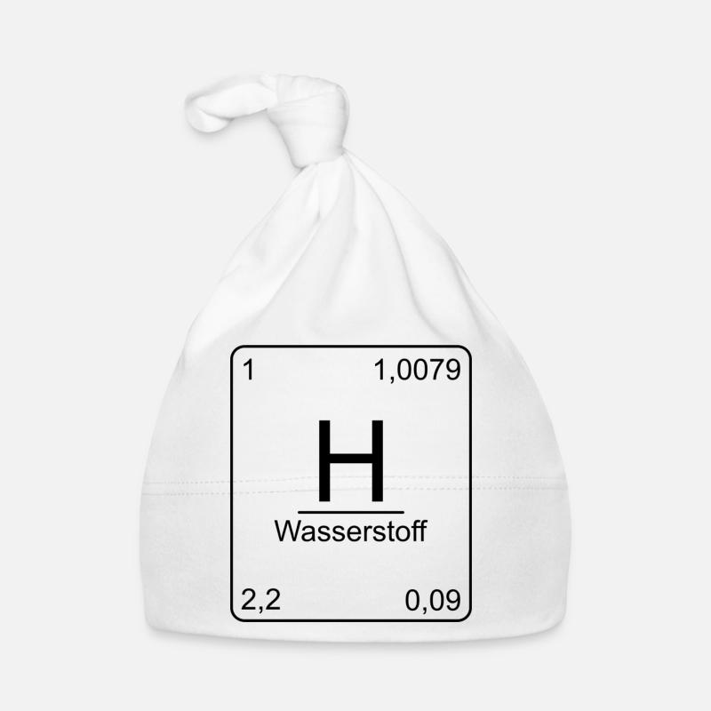 Hydrogen, Periodic Table, Chemistry, Physics Organic Baby Cap