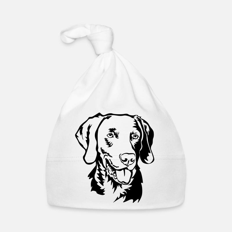 Tête de Weimaraner Bonnet bio Bébé