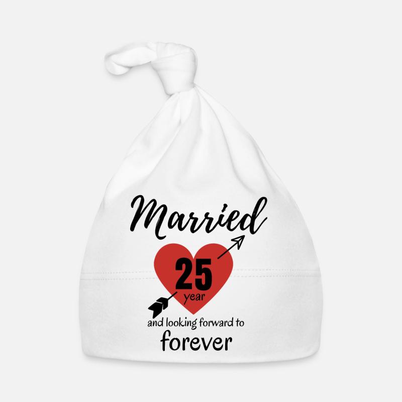 25e anniversaire de mariage Bonnet bio Bébé