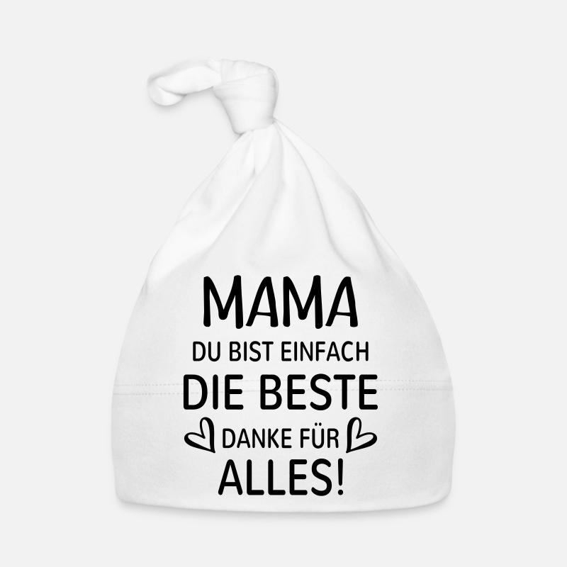 Beste Mutter Danke Mama bedanken Geschenk Herz Baby Bio-Mütze