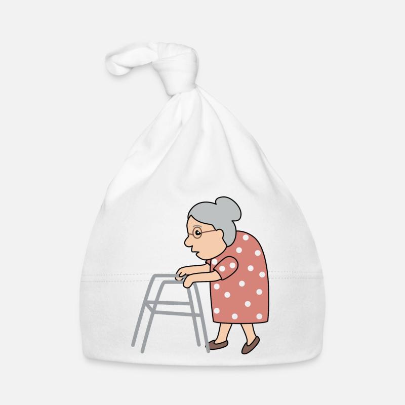 Oma Großmutter Baby Bio-Mütze