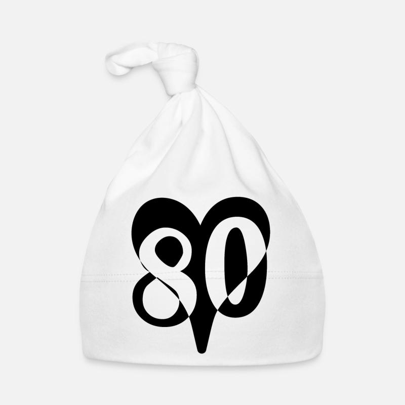 80th birthday Organic Baby Cap