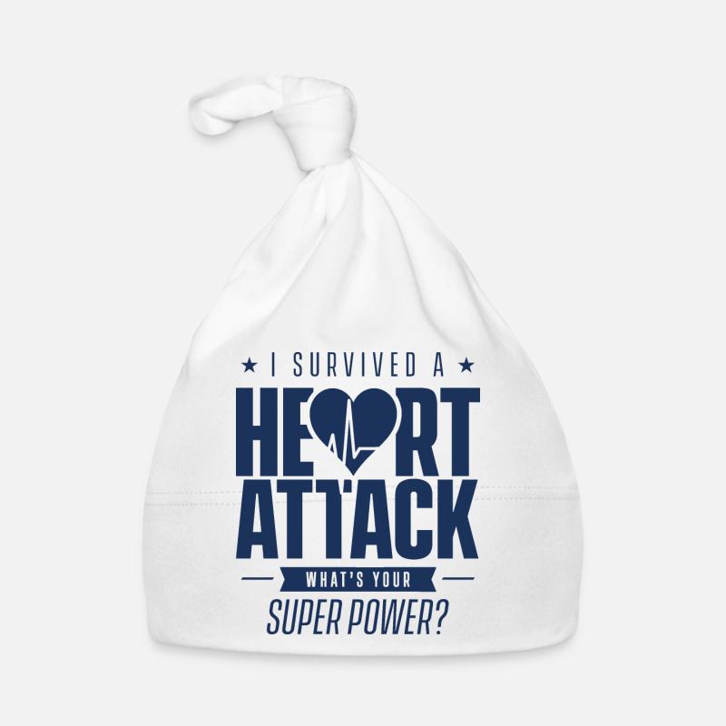 I survived a heart attack Organic Baby Cap