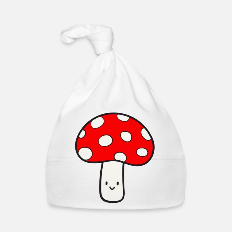 Champignon Mouche agaric Lucky Mushroom Bonnet bio Bébé