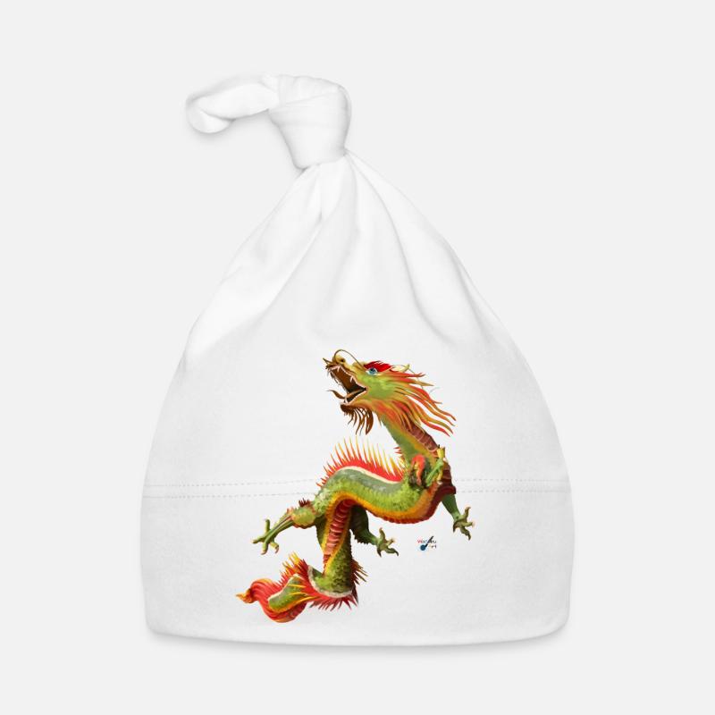 Chinese Dragon Organic Baby Cap