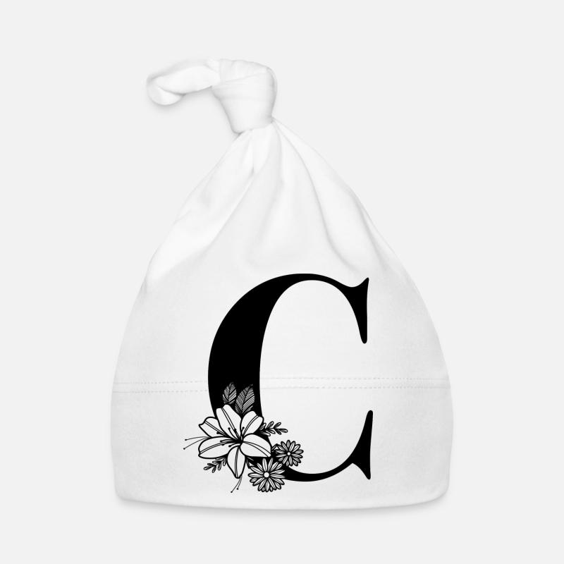 Lettre C Bonnet bio Bébé