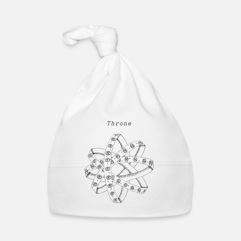 throne angel thrones ophanim ink illustration Organic Baby Cap