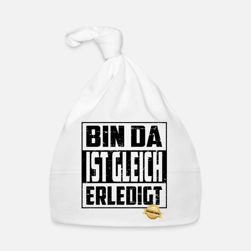 Bin da, ist gleich Erledigt Baby Bio-Mütze