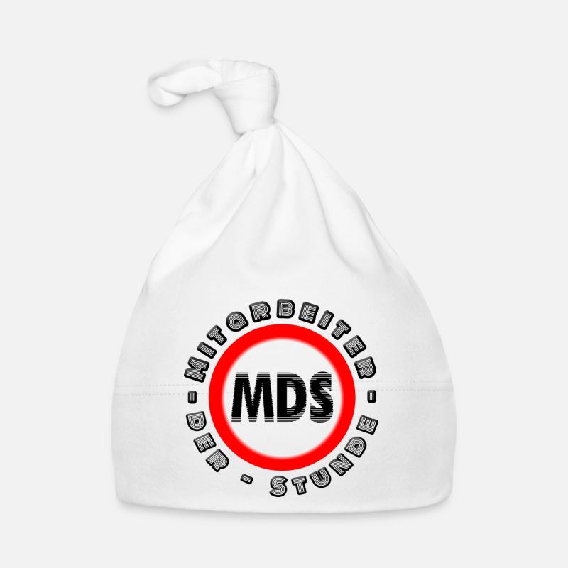 Mitarbeiter der Stunde Mitarbeiter des Monats MDS - Baby Bio-Mütze - Weiß