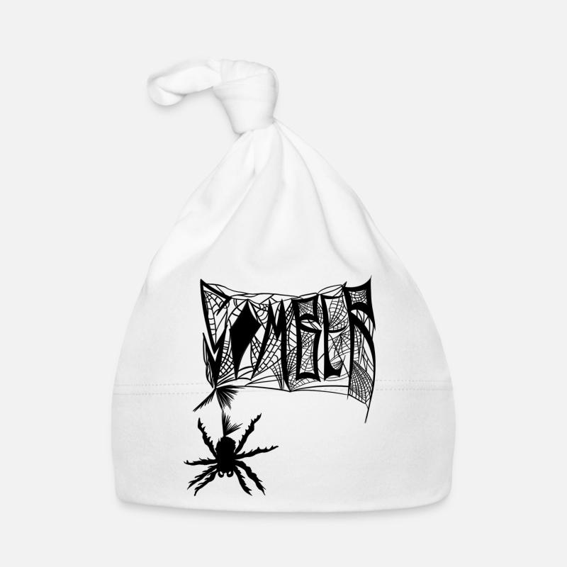 Graphismes Marque Somber Spider Web Couleur Noir Bonnet bio Bébé