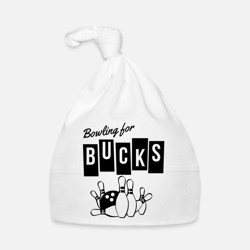 bowling, strike, jouer au bowling Bonnet bio Bébé