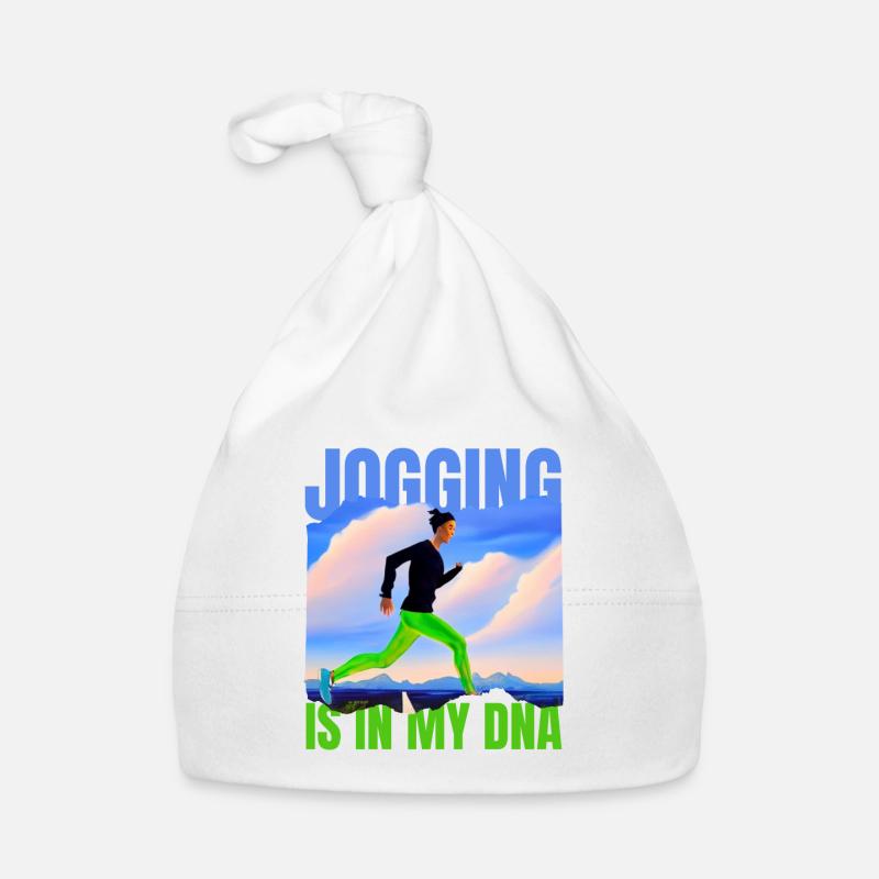 LE JOGGING EST DANS MON ADN Bonnet bio Bébé