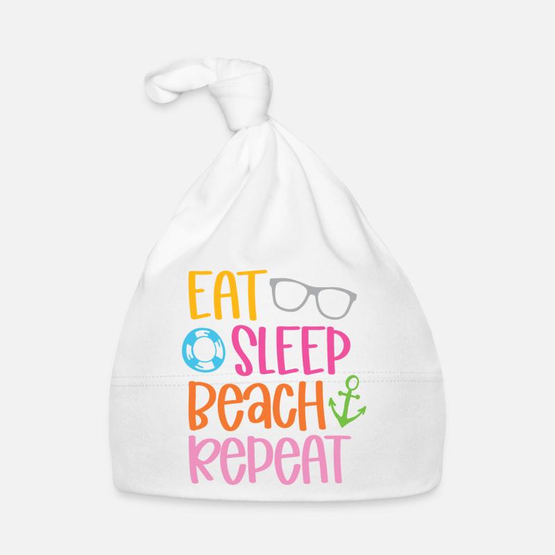 Manger dormir sur la plage répéter Bonnet bio Bébé