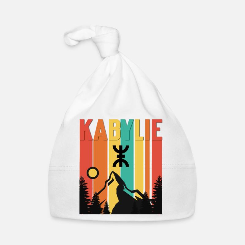 Kabylie - Bonnet bio Bébé - blanc