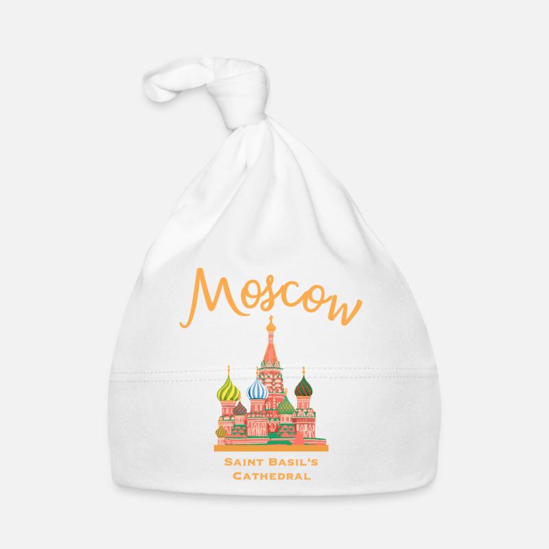 Moscou, cathédrale Saint-Basile, dessin marquant Bonnet bio Bébé