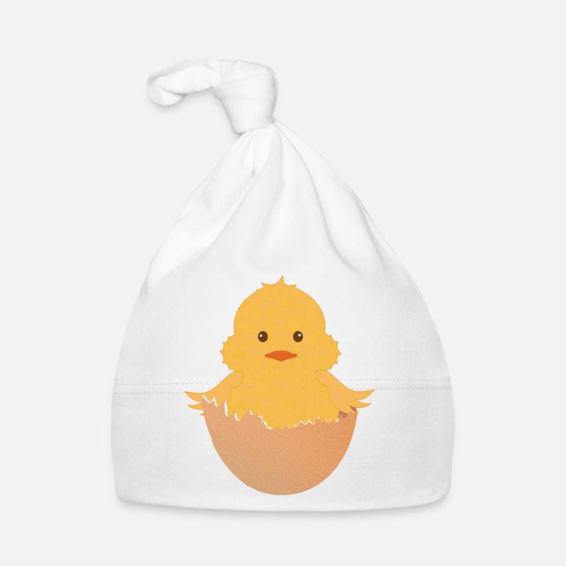 newly hatched chick in the eggshell Organic Baby Cap