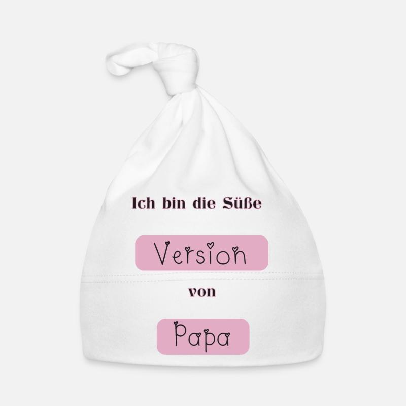 Süße Version - Baby Bio-Mütze - Weiß