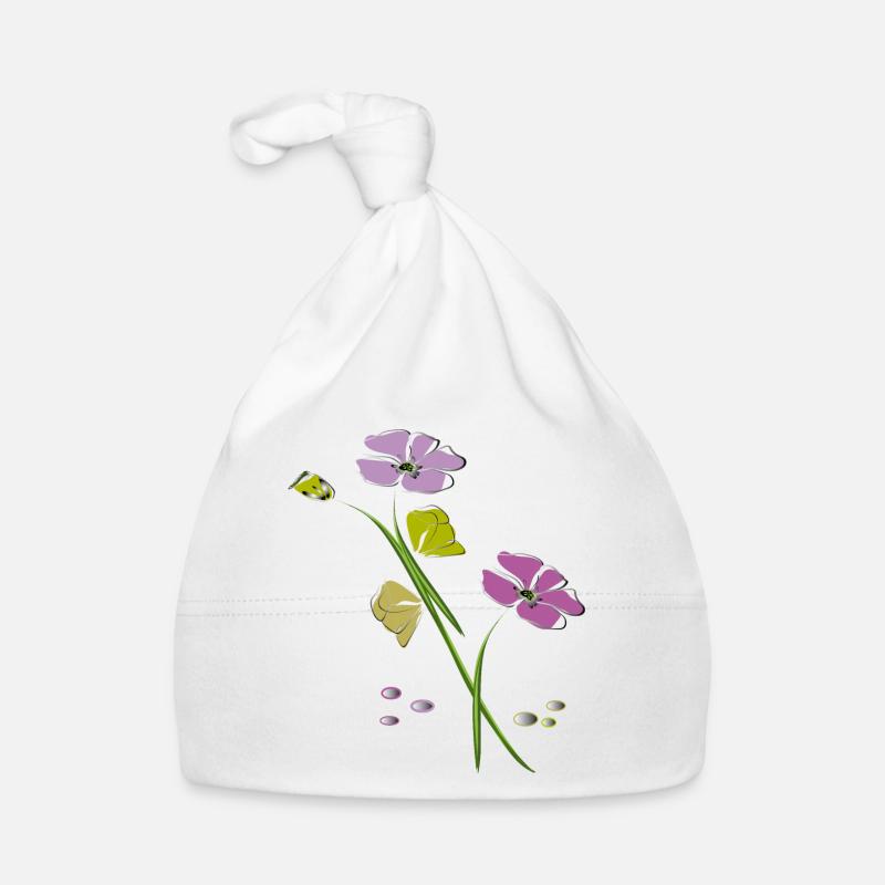 Blumen, Fleurs Bonnet bio Bébé
