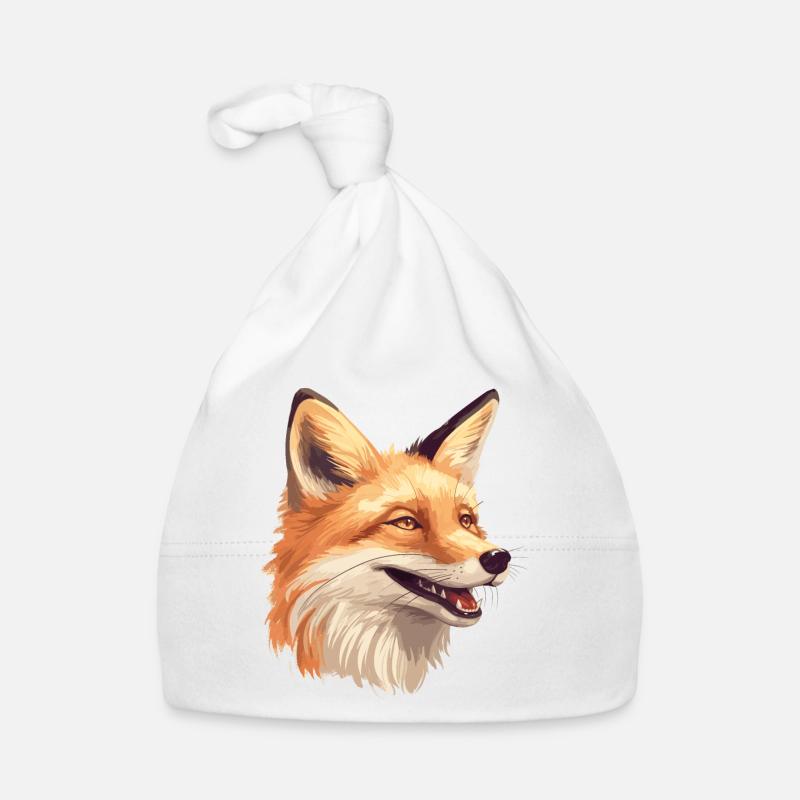 Fuchs Wald Kopf Tier Natur Baby Bio-Mütze