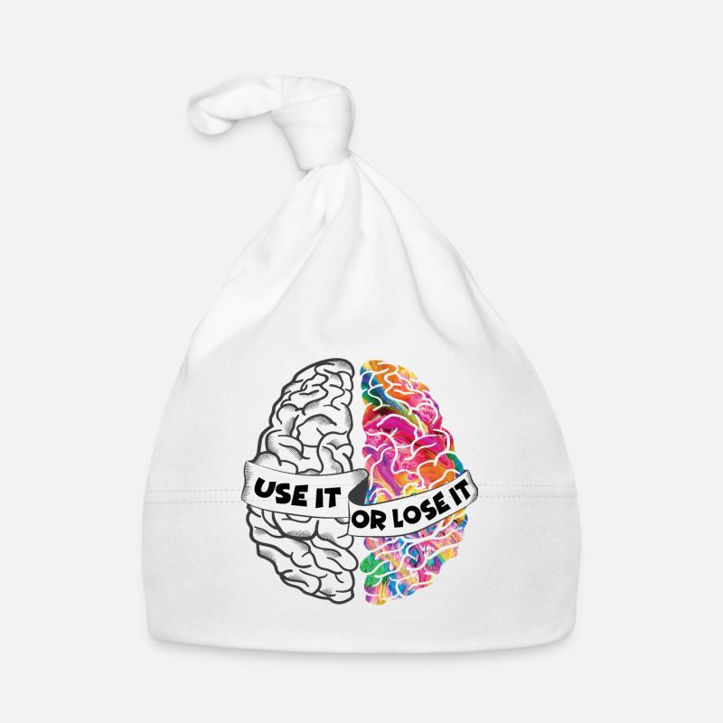 Use It Or Lose It - Left and Right Brain Organic Baby Cap