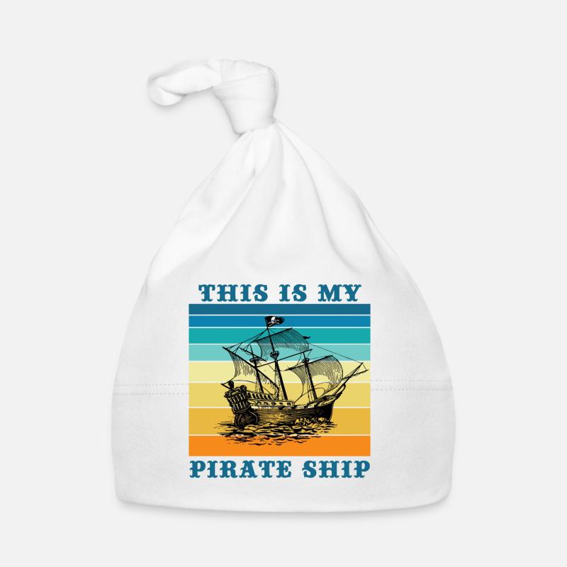 This Is My Pirate Ship Organic Baby Cap