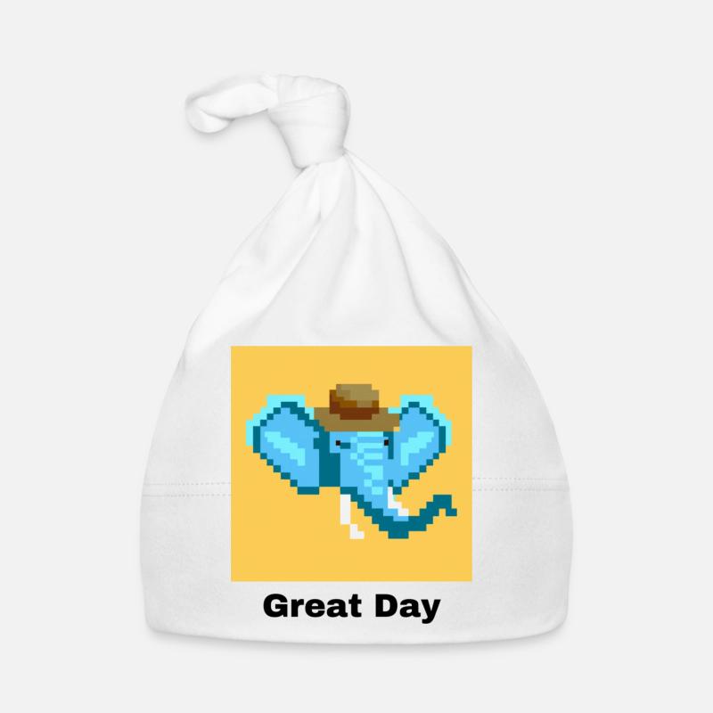Great Day Elephant Organic Baby Cap