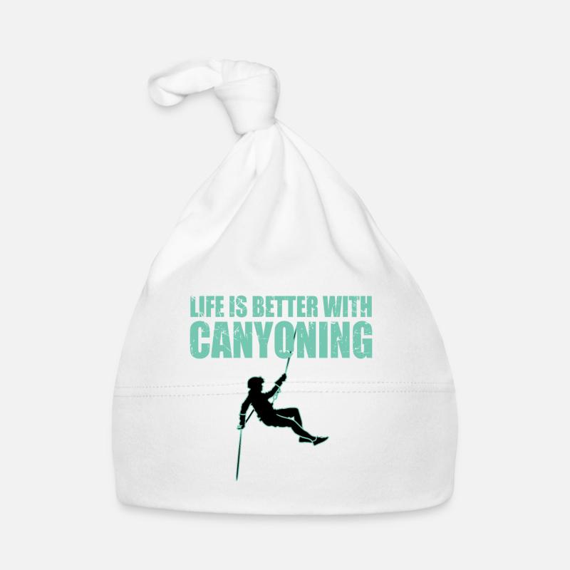 Life is Better With Canyoning Organic Baby Cap