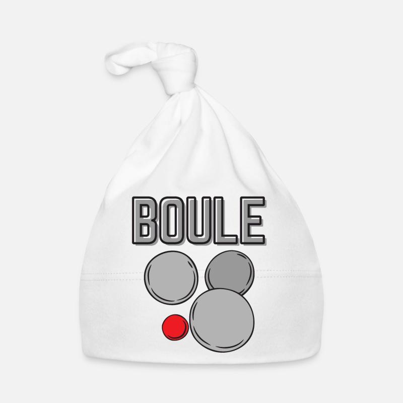 Boule boule boules pour bouler pétanque Bonnet bio Bébé