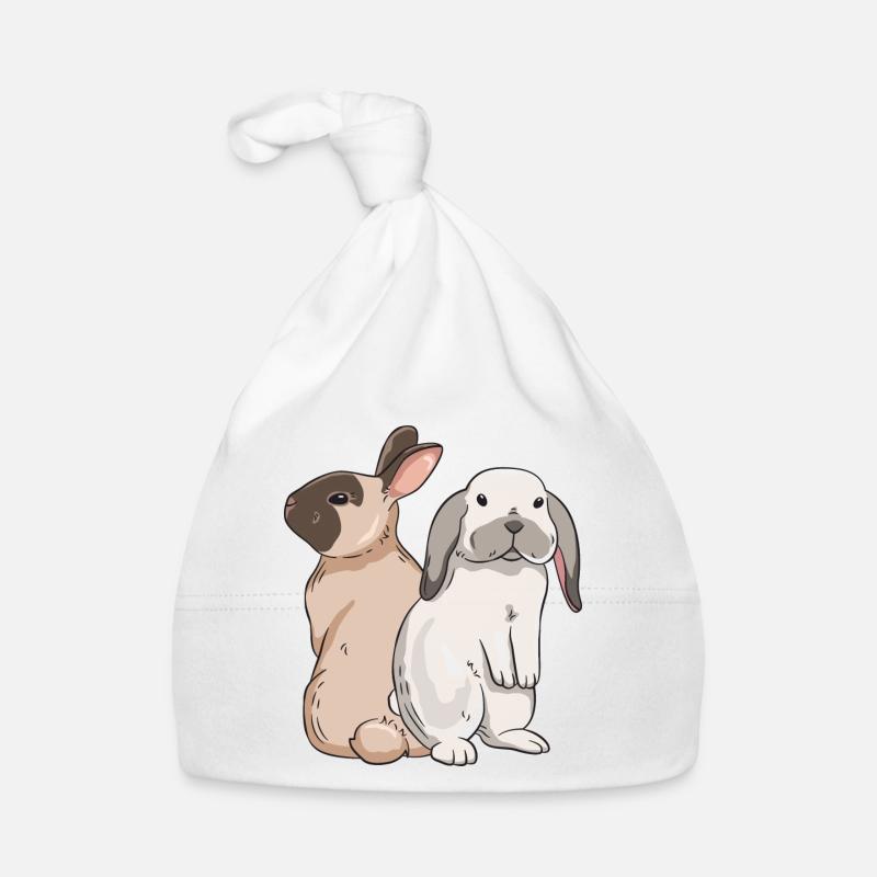 Cute rabbit design for bunny owners Organic Baby Cap