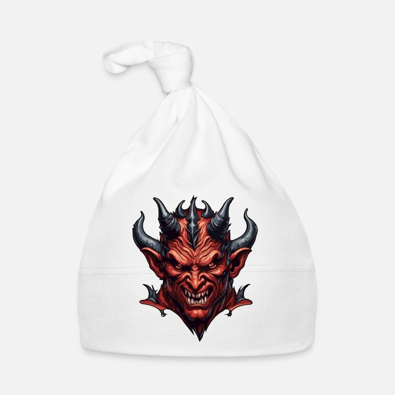 Devil / Hell / Horror / Devilish / Evil Organic Baby Cap