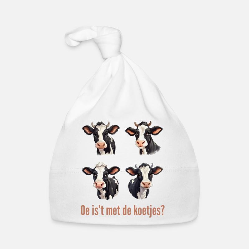 Oh what's it with the small talk? Dialect shirts cows Organic Baby Cap