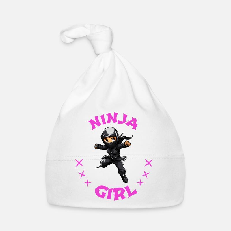 Charming Ninja Fighter I Ninja Girl I Ninja Baby Bio-Mütze